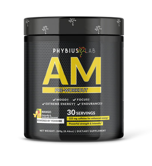 AM Pre-Workout Supplement by Phybius