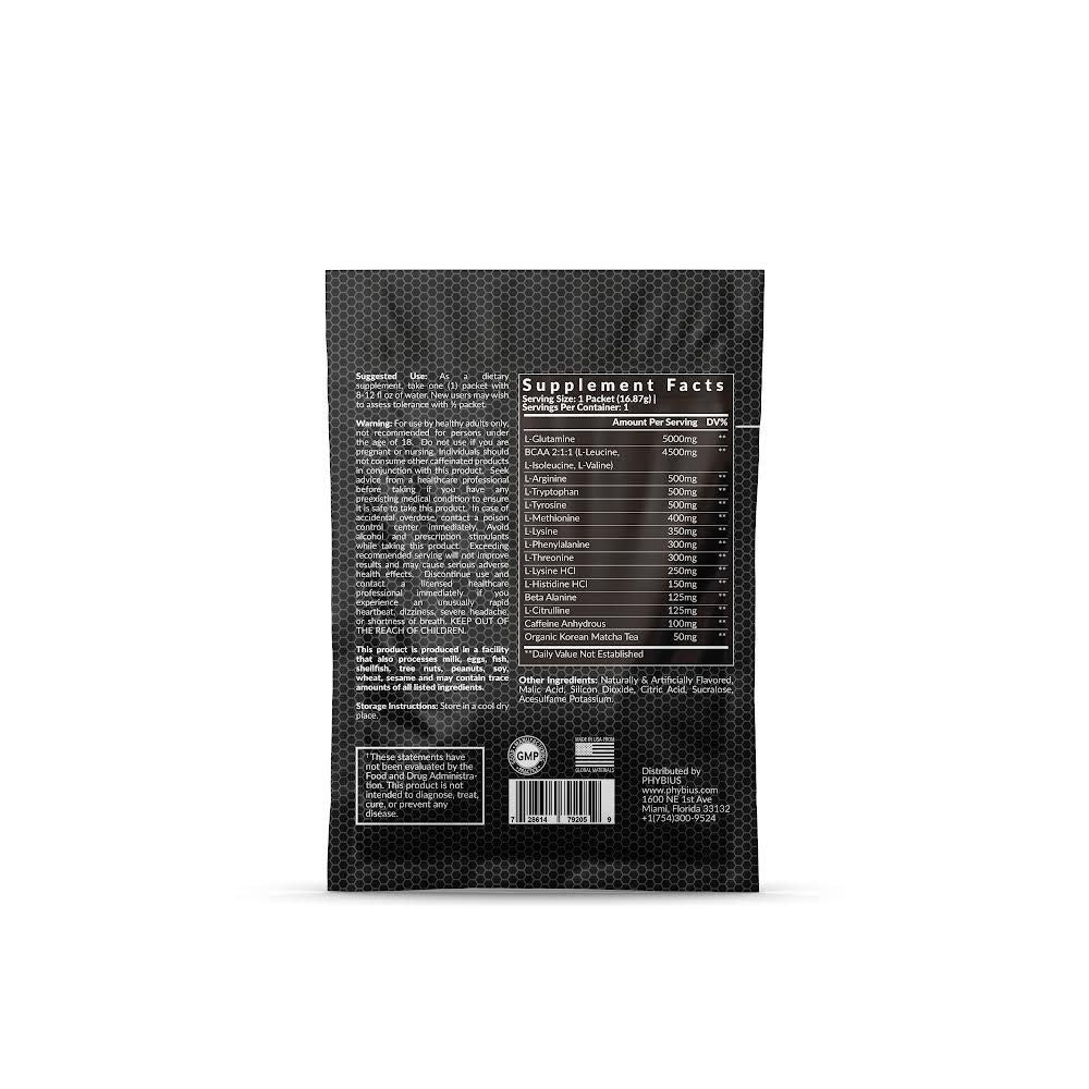 <img src="travel-pack-bcaa.jpg" alt="Phybius Travel Pack BCAA + EAAs">