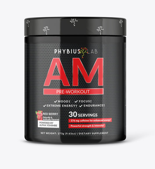 PRE ORDER! - AM Pre-Workout Supplement | Phybius - Boost Your Performance